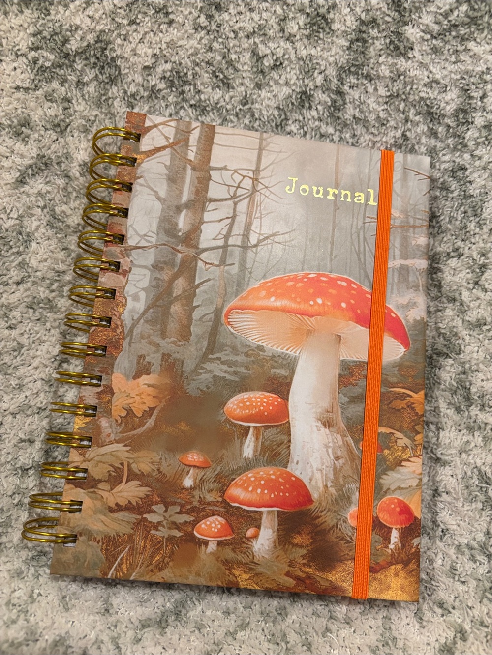 Forest Mushrooms Lined Writers Journal Notebook NWT by Junebug ~150pages